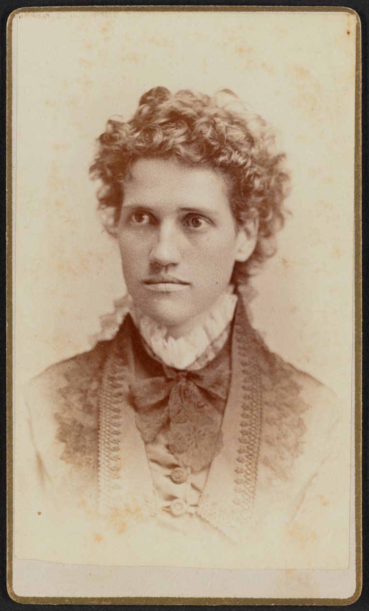 صورة كارت دو زيارة للآنسة جوليا ج.توماس ، كاليفورنيا. 1875. بواسطة جيفرسون بيردسلي