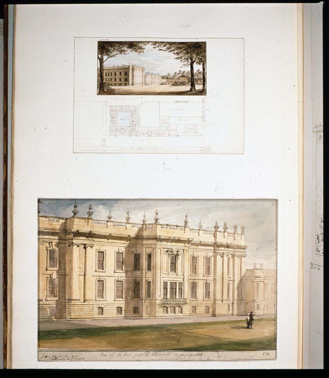 Designs for the East Elevation, Chatsworth House بواسطة جيفري وياتفيل