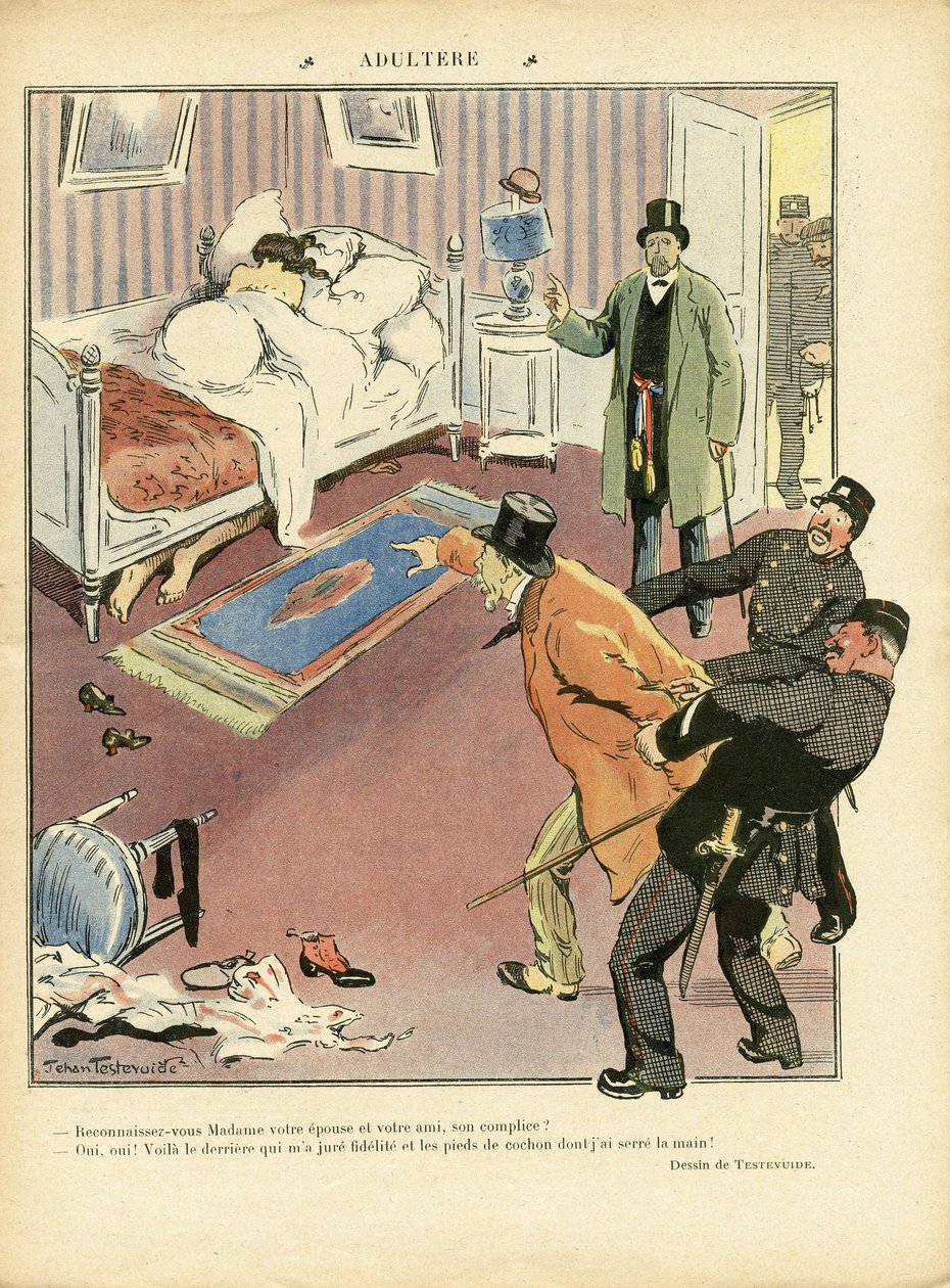 Illustration by Jehan Testevuide (1873-1924) in Le Lire بواسطة جيهان تستيفويدي