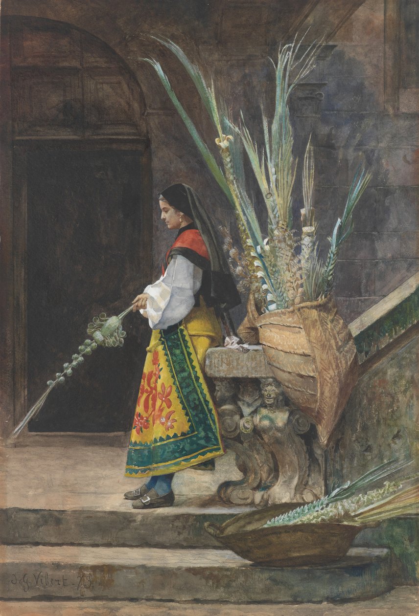 أحد الشعانين في إسبانيا ، 1873. بواسطة جيهان جورج فيبرت