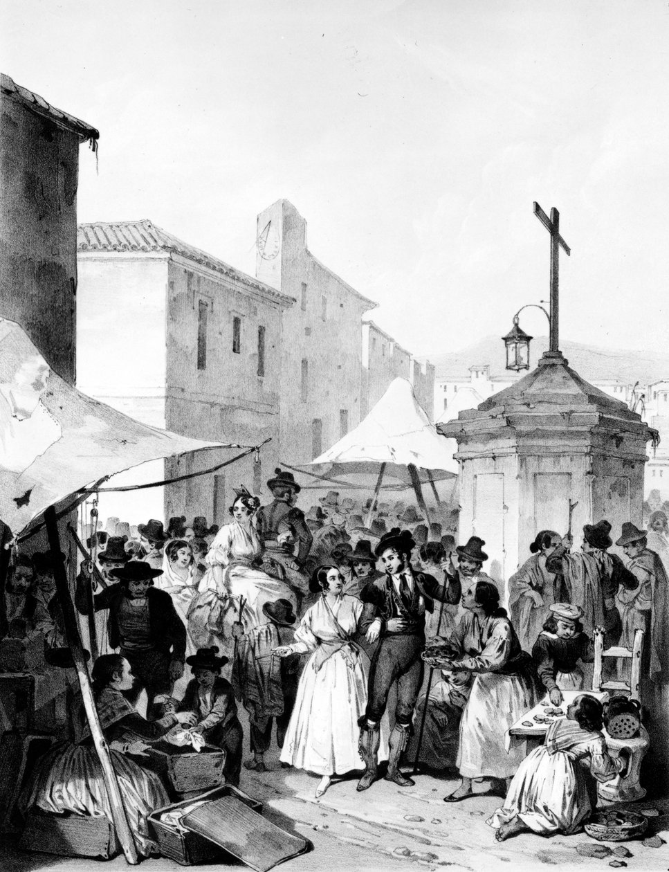 معرض مايرينا ، نقش بايوت ، 1842 بواسطة جينارو بيريز فيلااميل