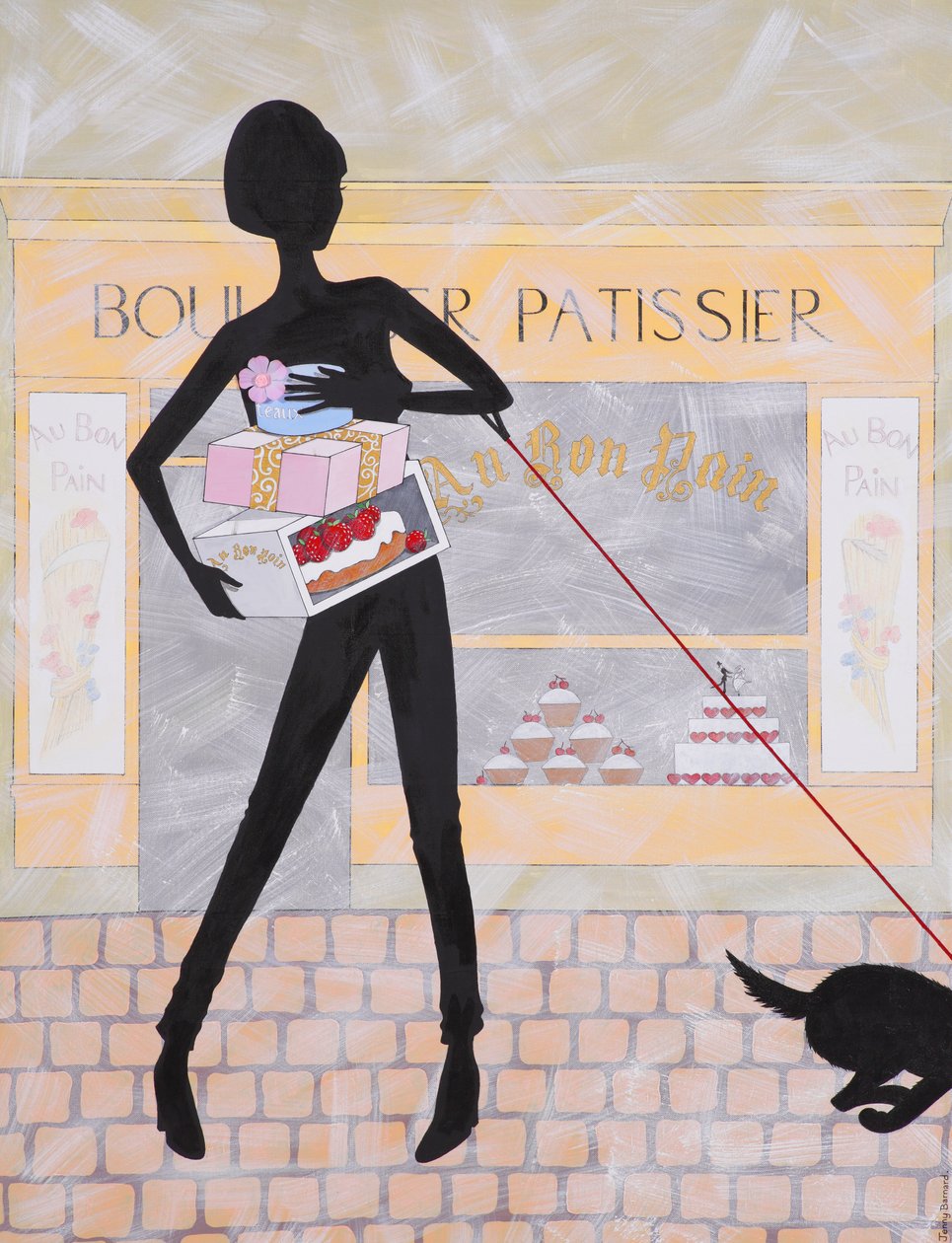 Boulangier Patissier ، 2009 (أكريليك على قماش) بواسطة جيني بارنارد