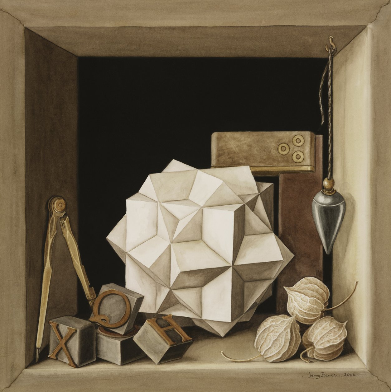 الهندسة ، 2004 (مرحاض على ورق) بواسطة جيني بارون