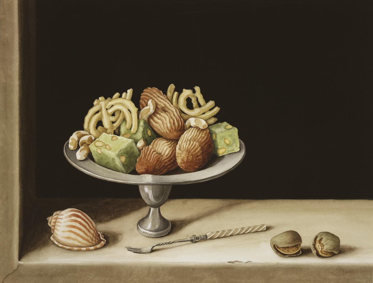 Sweetmeats ، 2002 (مرحاض على ورق) بواسطة جيني بارون