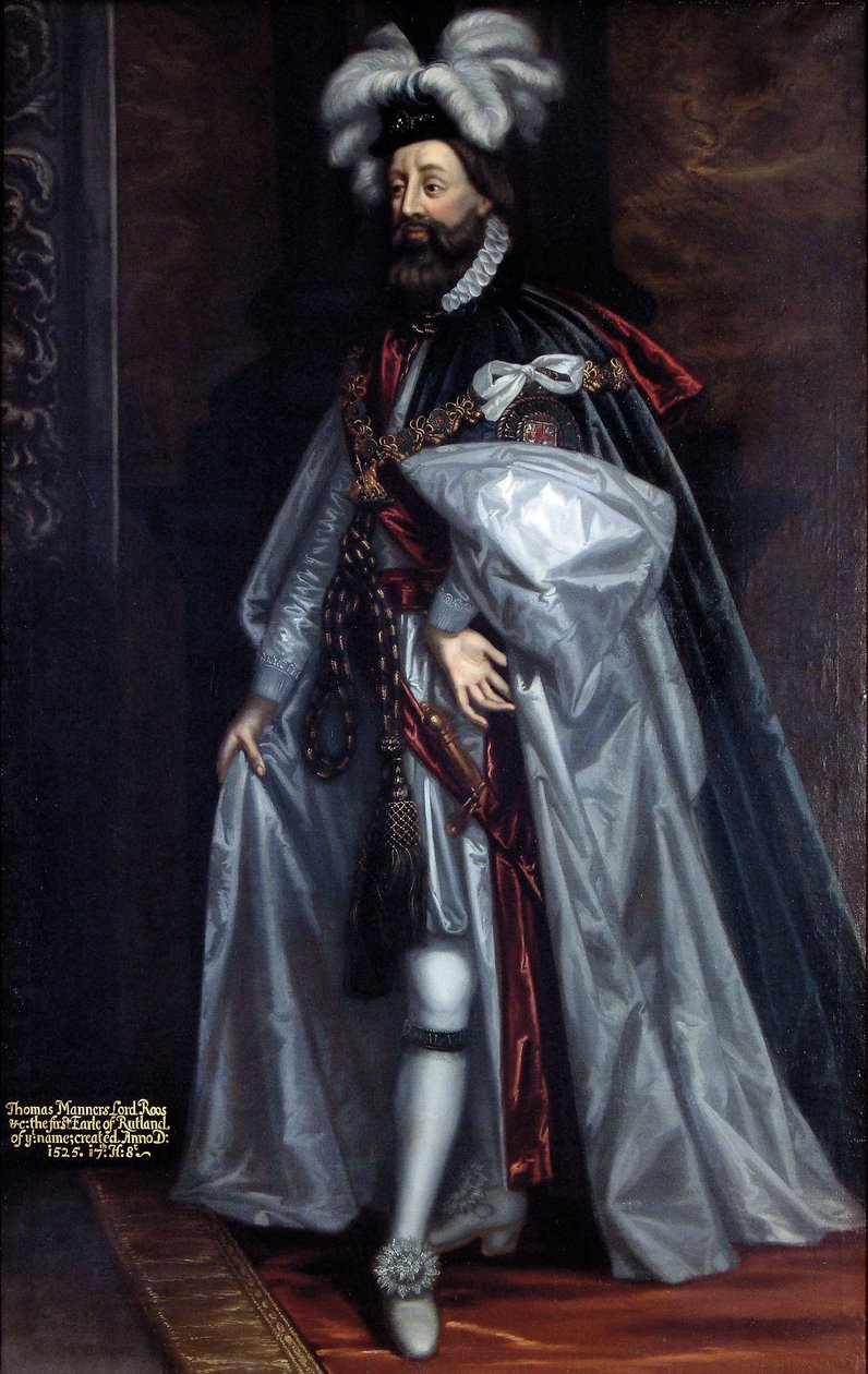 السير توماس مانرز ، إيرل روتلاند الأول ، c.1675 بواسطة Jeremias van der Eyden