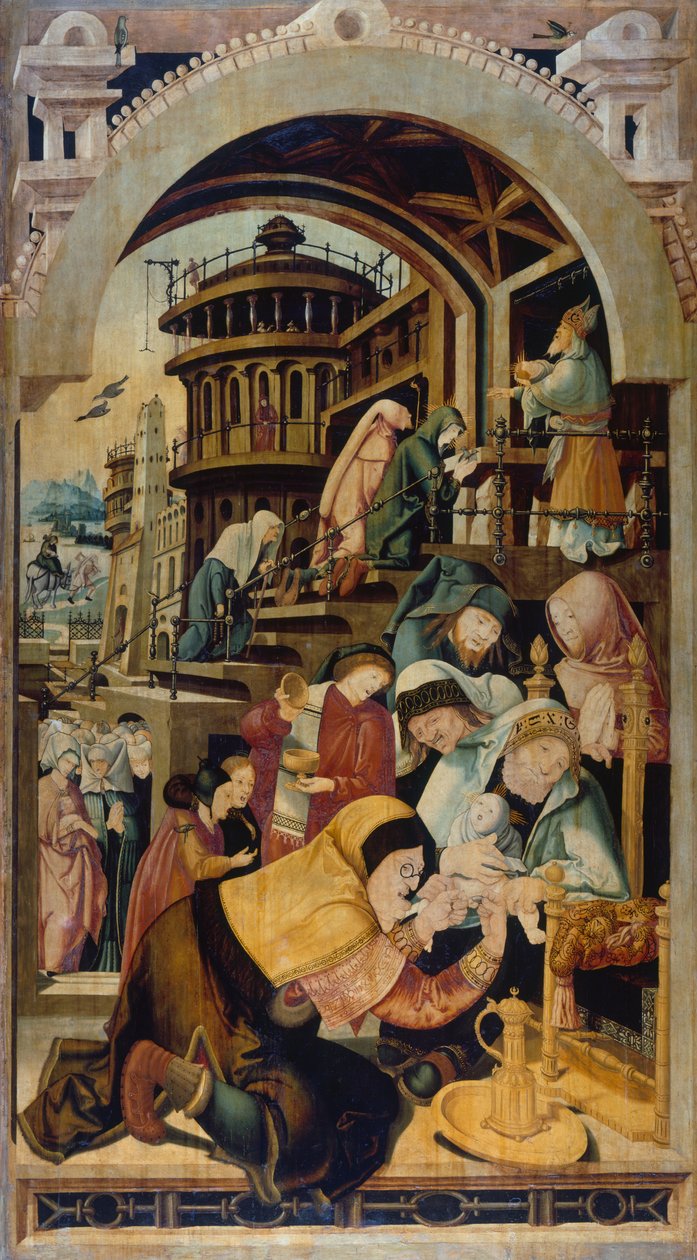 ختان يسوع ، لوحة رسمها يورغ راتجب (حوالي 1480-1526) ، زيت على لوح بواسطة جرج راتجب