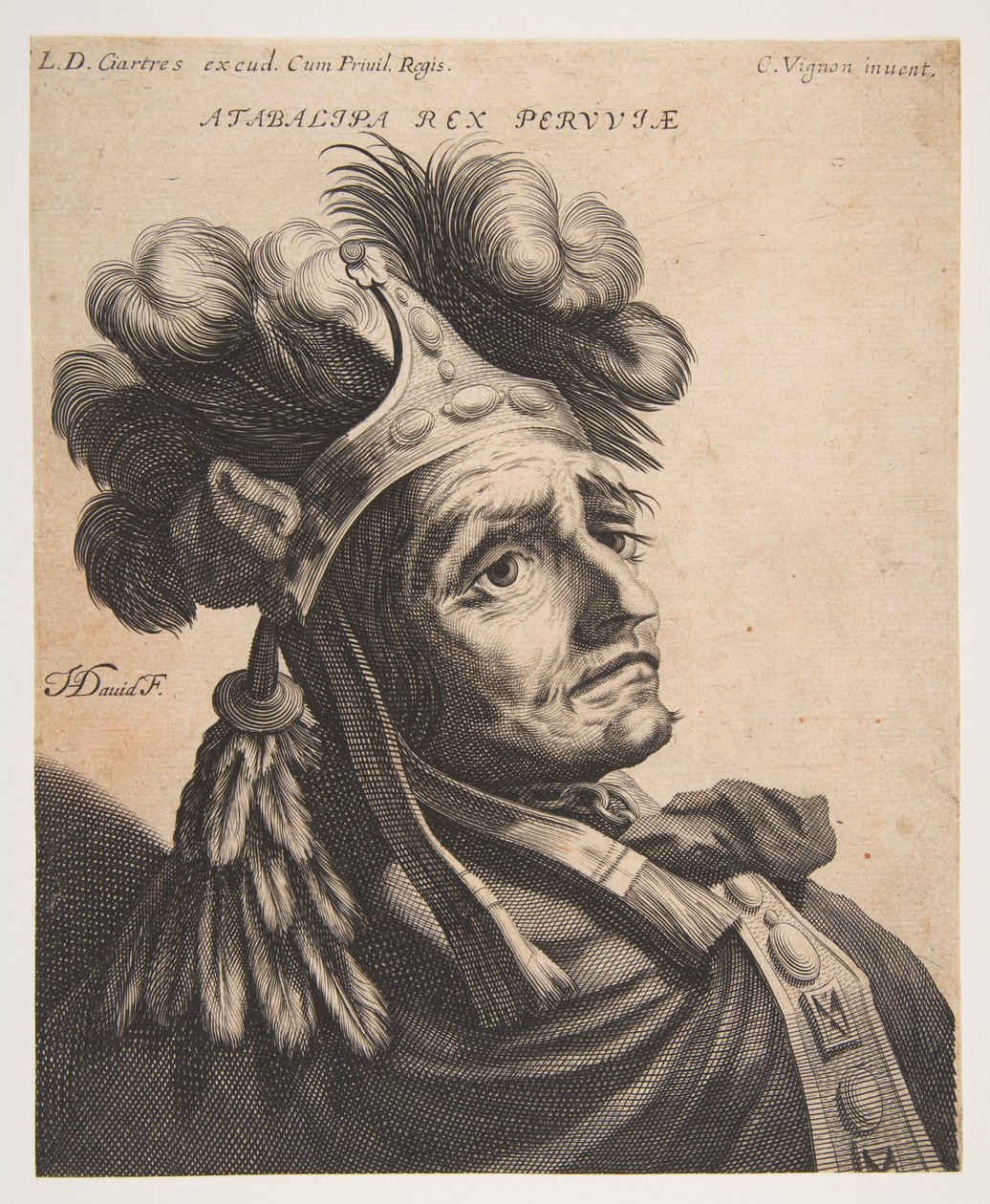 أتاباليبا ، ملك بيرو ، كاليفورنيا. 1634-37. بواسطة جيروم ديفيد