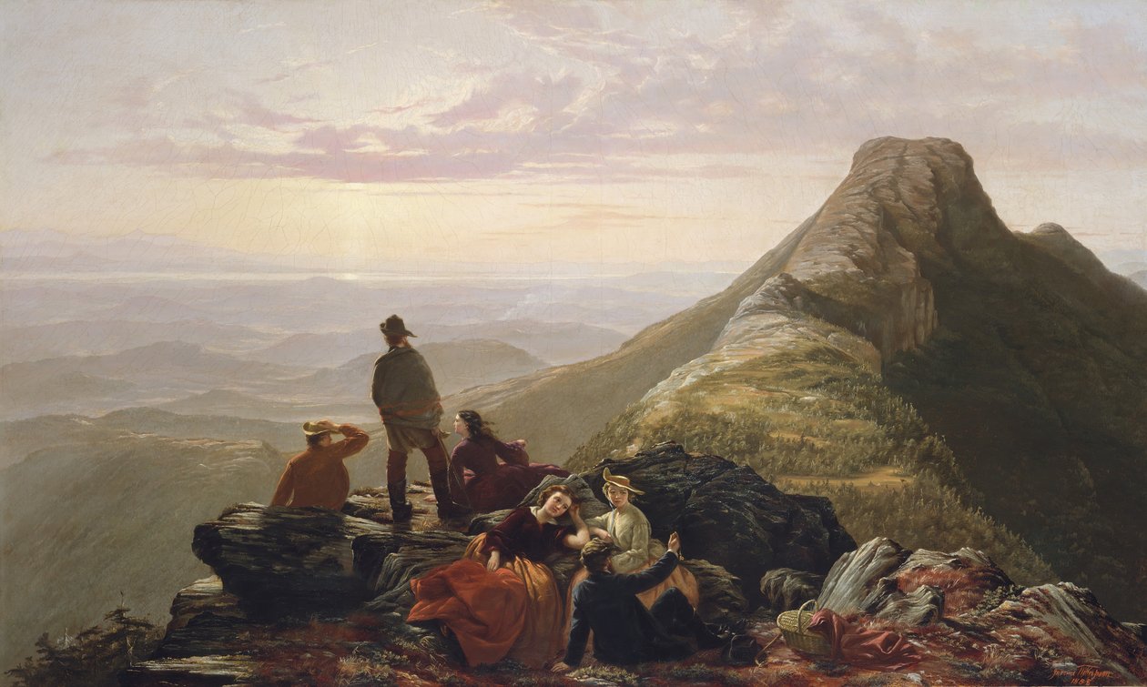 الحزب المتأخر في جبل مانسفيلد ، 1858. بواسطة جيروم طومسون