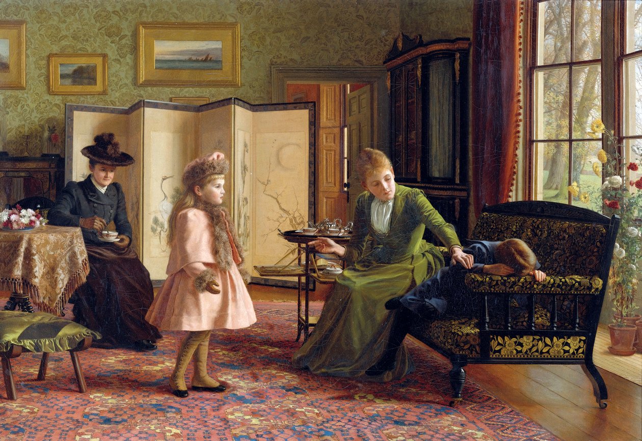 عندما التقينا لأول مرة par Hayllar ، جيسيكا (1858-1940). زيت على قماش ، مقاس: 45.7x66 بواسطة جيسيكا هايلار