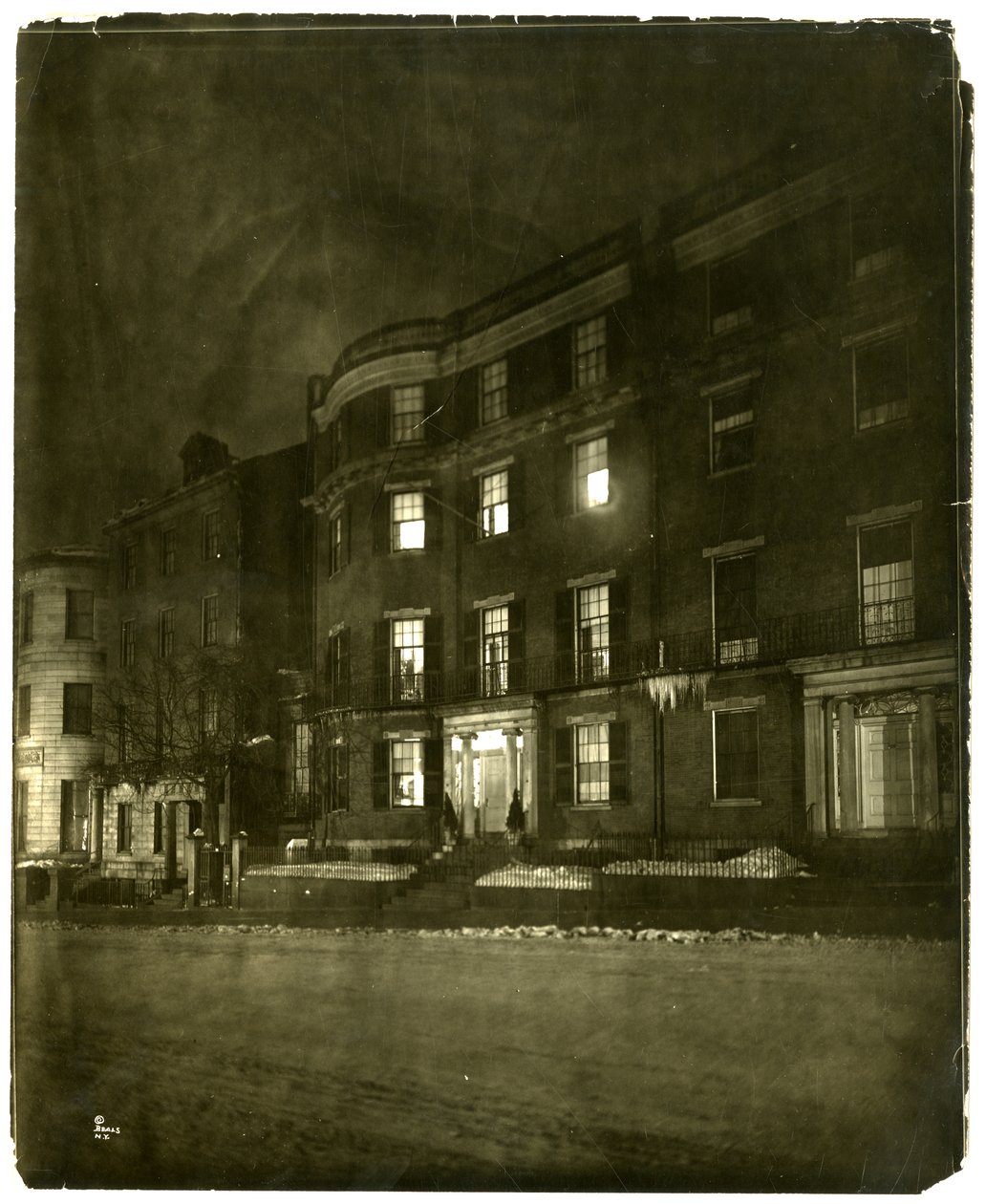 Beacon St ، بوسطن ، ماساتشوستس ، الولايات المتحدة الأمريكية ، حوالي 1902-10 (صورة فضية من الجيلاتين) بواسطة جيسي تاربوكس بيلز