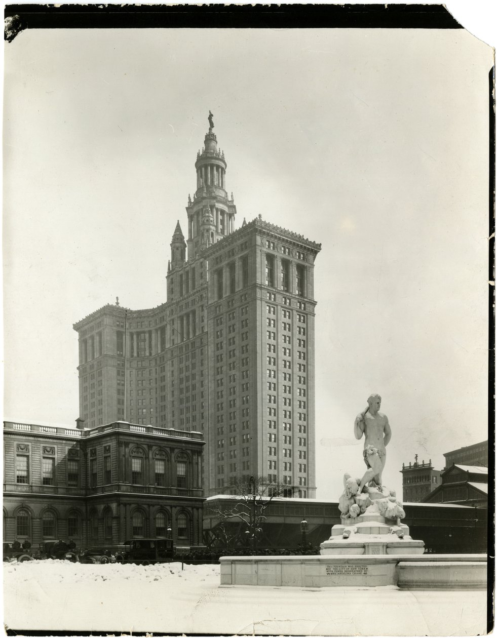 City Hall & Municipal B'l'g NY ، نيويورك ، الولايات المتحدة الأمريكية ، حوالي 1914-25 (صورة فضية جيلاتينية) بواسطة جيسي تاربوكس بيلز