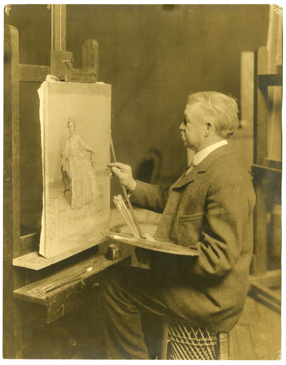 فرانك ويليت ، c.1905-40 (صورة فضية الجيلاتين) بواسطة جيسي تاربوكس بيلز