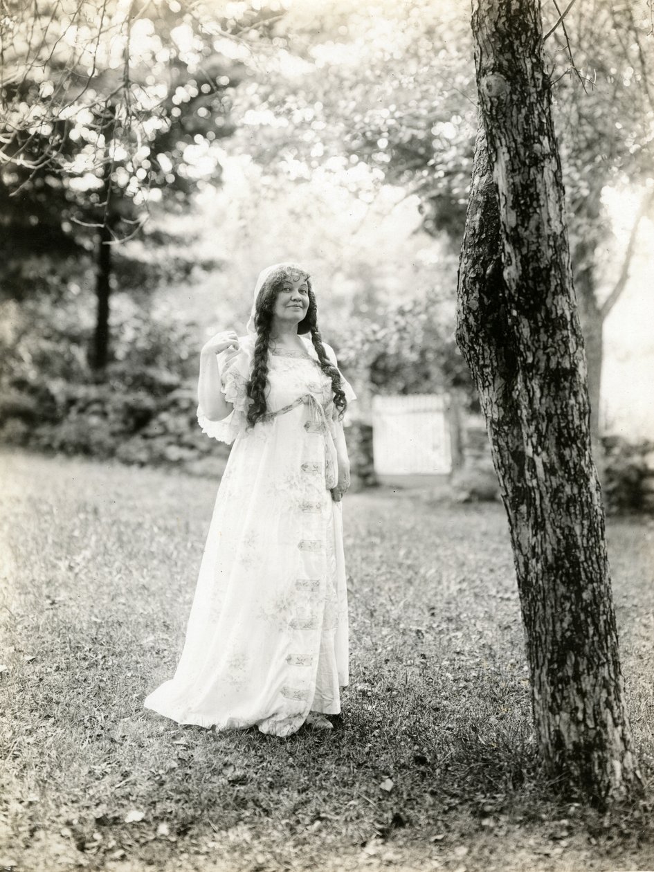 غريس دافي بويلان والدة مالكولم ستيوارت بويلان ، مخرج أفلام هوليوود ، حوالي 1905-17 (صورة فضية جيلاتينية) بواسطة جيسي تاربوكس بيلز