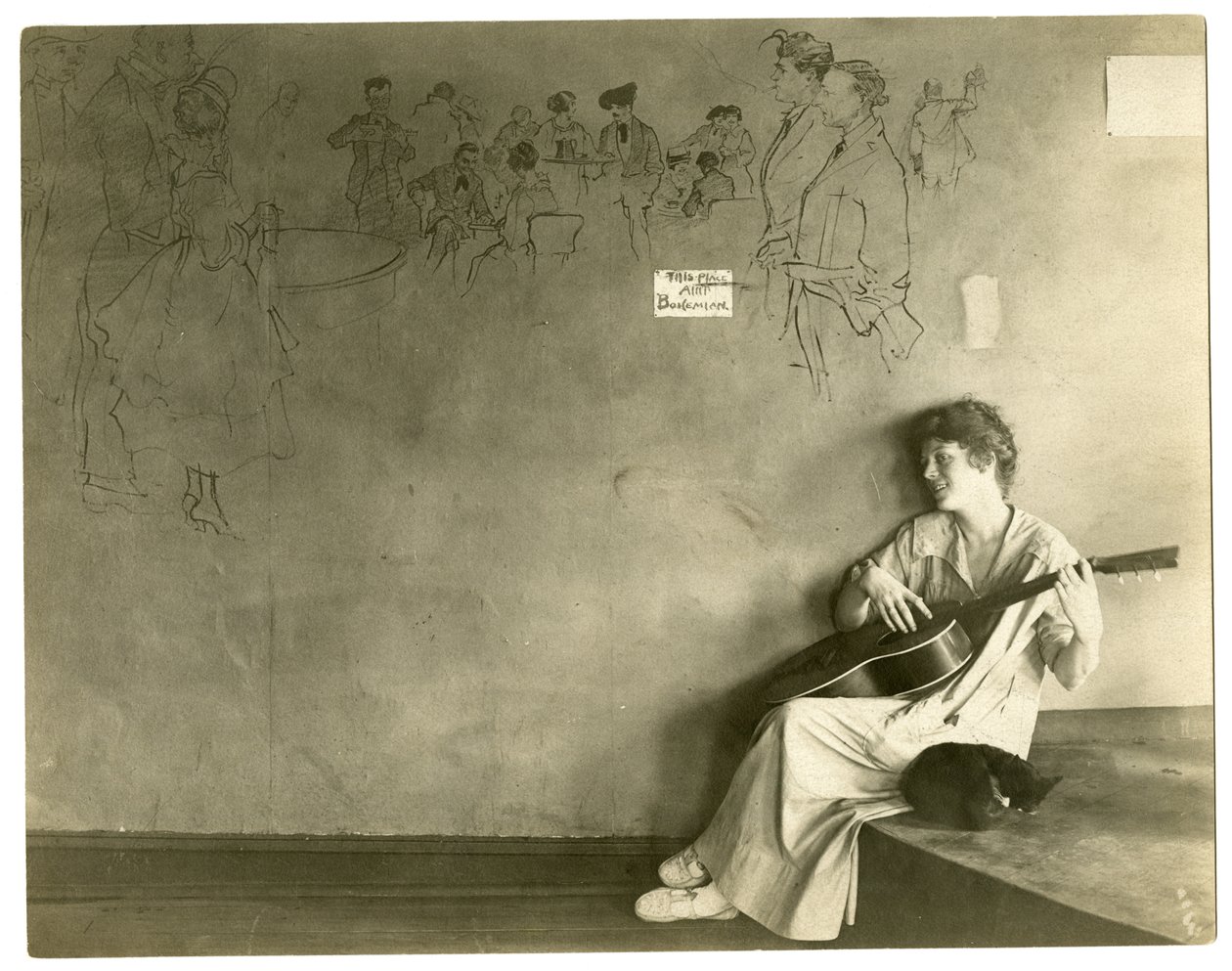 غريس جودوين غاريت ، قرية غرينتش ، نيويورك ، الولايات المتحدة الأمريكية ، حوالي 1917-18 (صورة فضية للجيلاتين) بواسطة جيسي تاربوكس بيلز