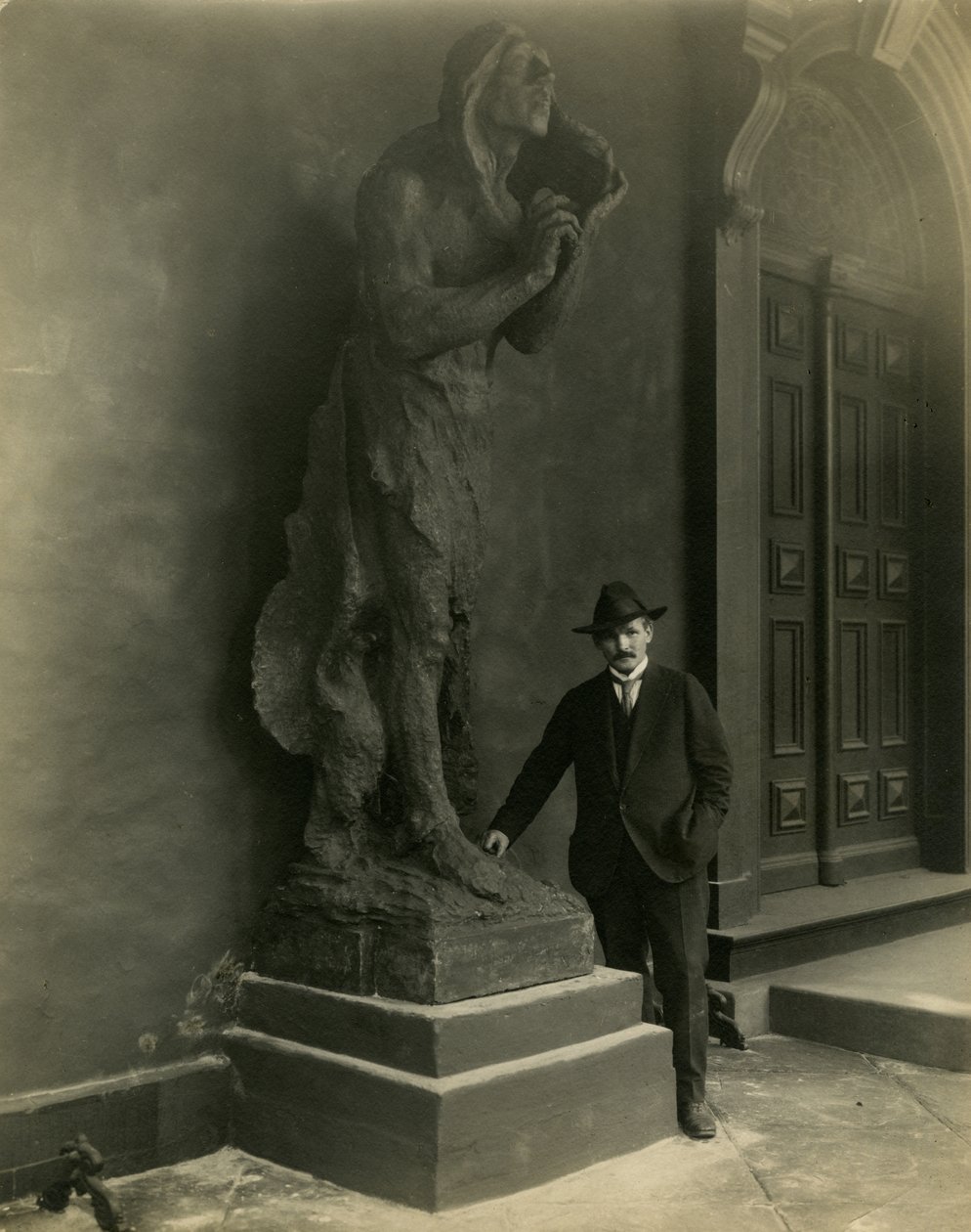 Solon Borglum ، c.1904-22 (صورة فضية الجيلاتين) بواسطة جيسي تاربوكس بيلز