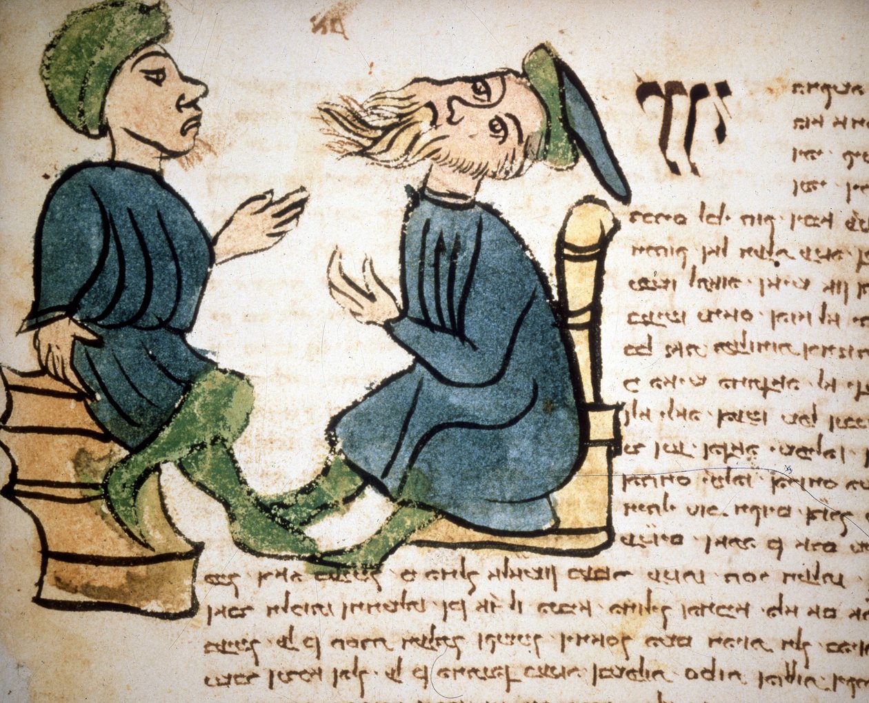 اليهودية: تمثيل علم الحاخام. مخطوطة من القرن الخامس عشر. مكتبة بالاتينا ، بارما بواسطة المدرسة اليهودية