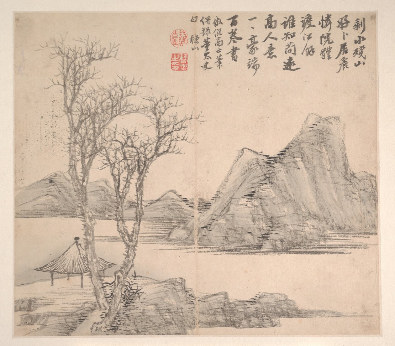 مناظر طبيعية بأساليب فنانين مختلفين، مؤرخة عام 1716 (ألبوم مكون من اثنتي عشرة ورقة؛ حبر ولون على ورق) بواسطة 