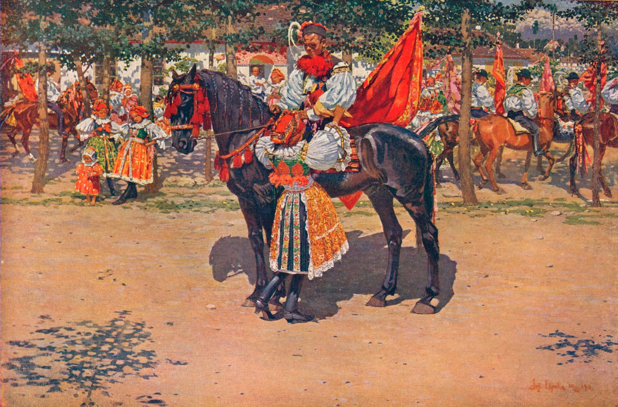 في المهرجان 1911 بواسطة Joža Uprka
