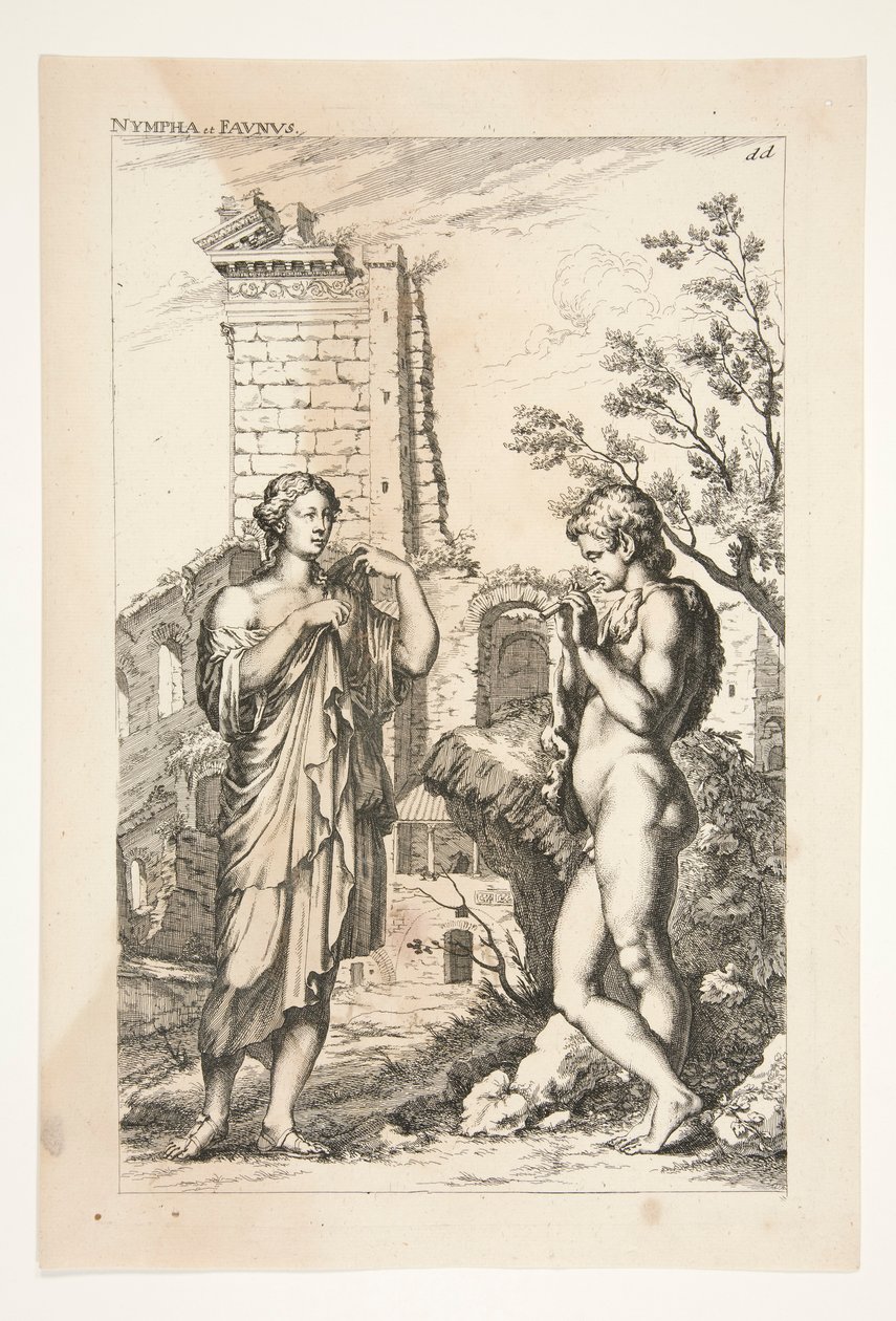 Diane de Gabies and a Faun ، من المنحوتات القديمة المرموقة بواسطة يواكيم فون ساندرارت