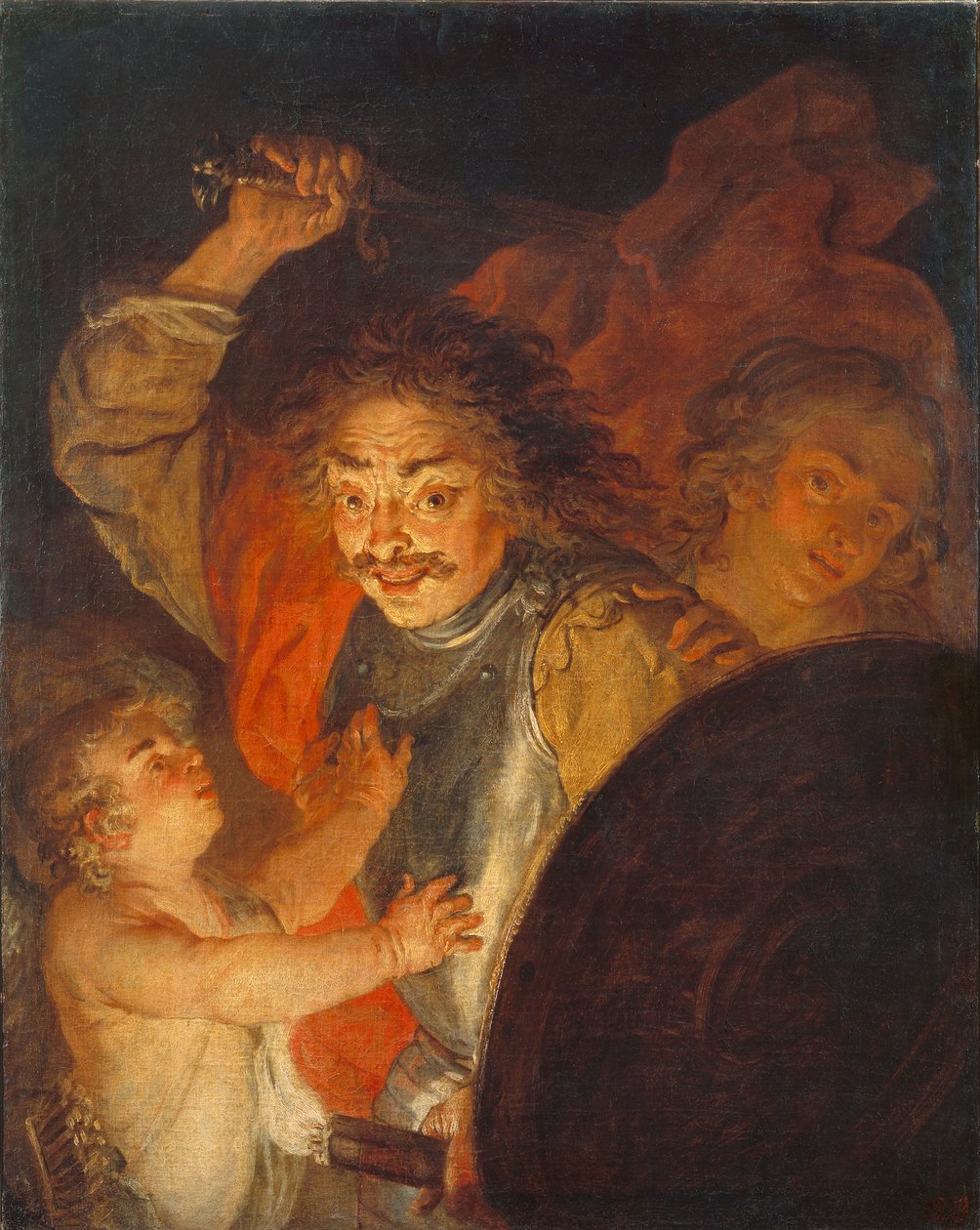 المريخ والزهرة وكيوبيد الغضب ، c.1630 بواسطة يواكيم فون ساندرارت