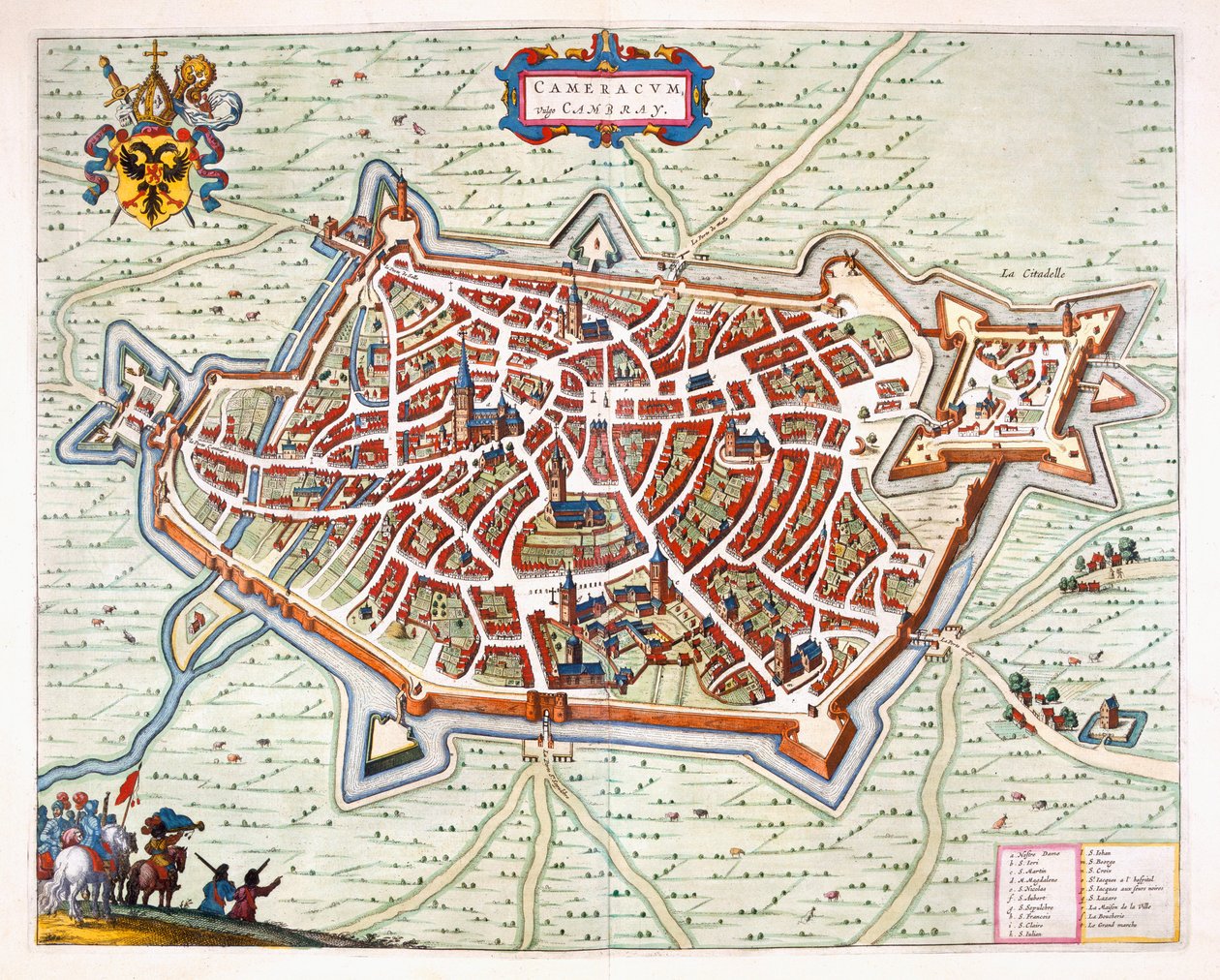 كامبراي ، 1649 (نقش يدوي) بواسطة جوان بلاو