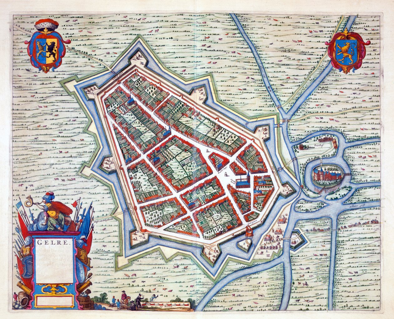 Gelre ، 1649 (النقش اليدوي) بواسطة جوان بلاو