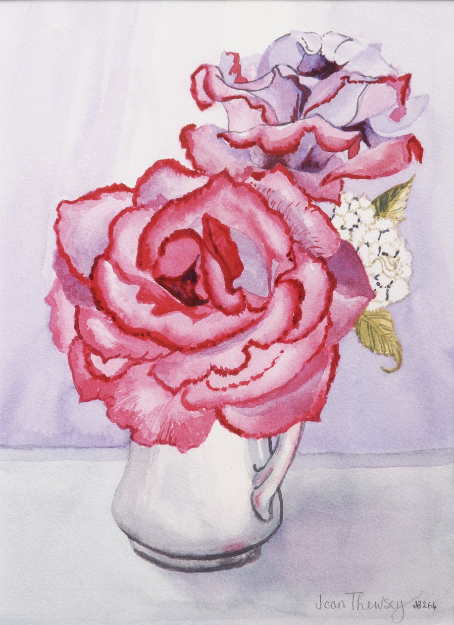 Madge&39;s Rose ، 2010 (مرحاض على ورق مصنوع يدويًا) بواسطة جوان ثيسي