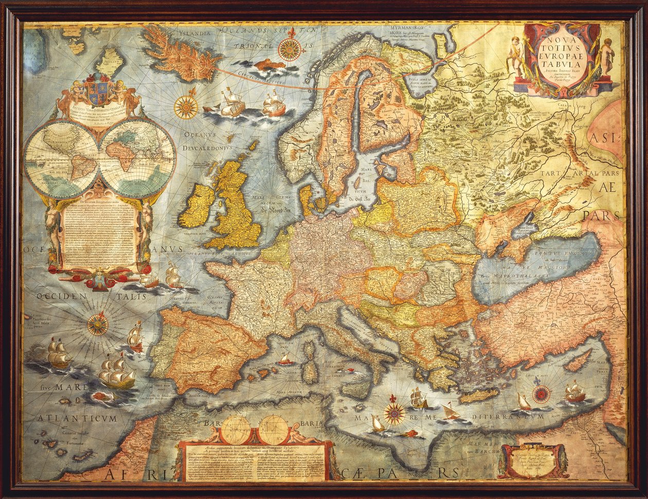 Map of Europe 1686 by Joan Blaeu بواسطة جوان بلاو
