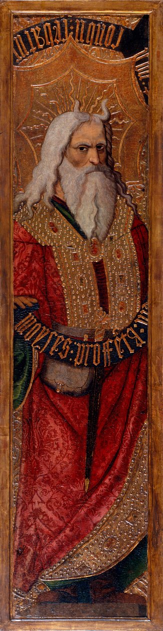 مويس - موسى - رسم جوان جاسكو (نشط 1500-1529) - ج. 1500 - تمبرا على لوحة - 294.4x55.9 - متحف كاتالونيا الوطني للفنون ، برشلونة بواسطة جوان جاسكو