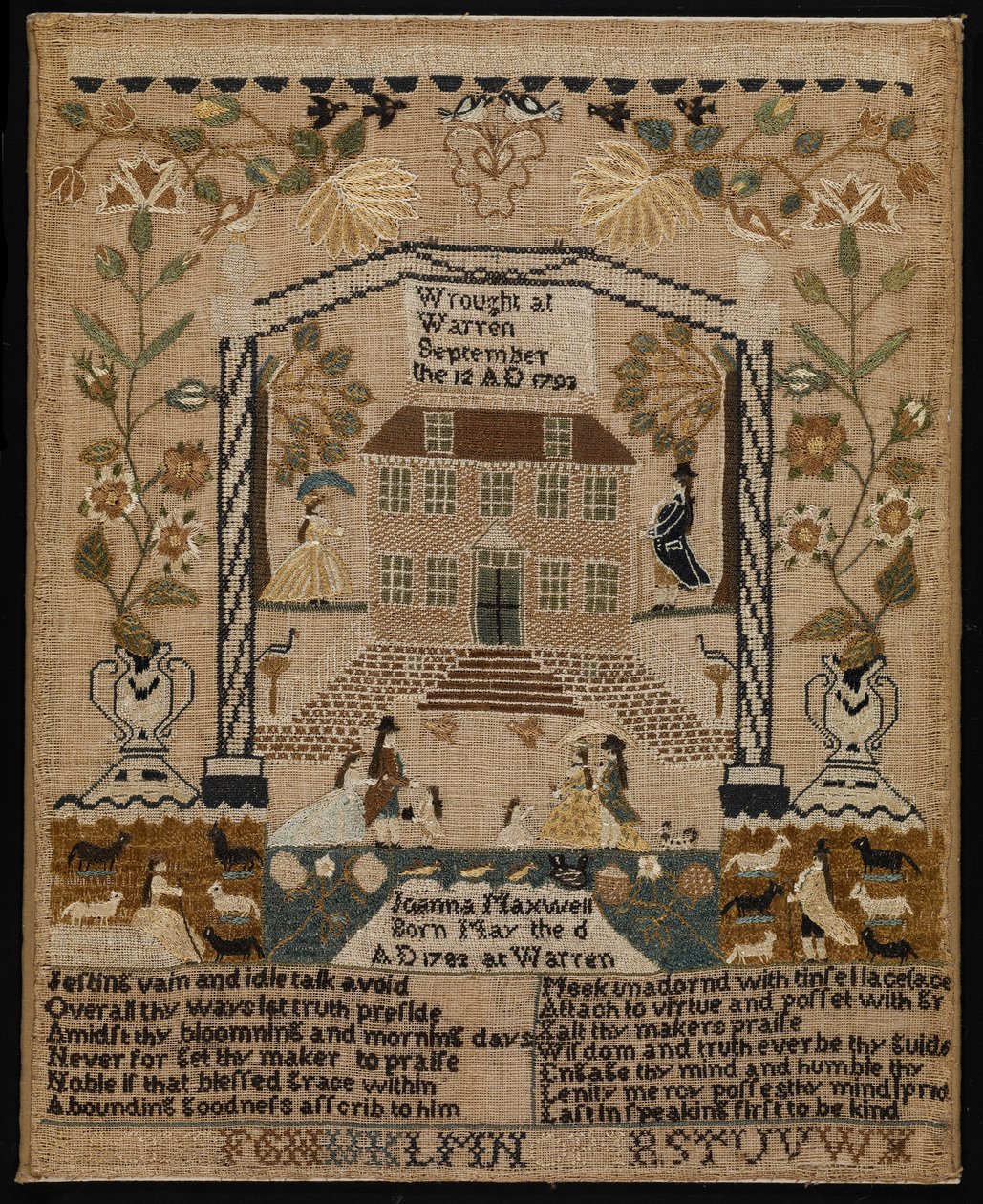 سامبلر ، 1793 (حرير على كتان) بواسطة جوانا ماكسويل