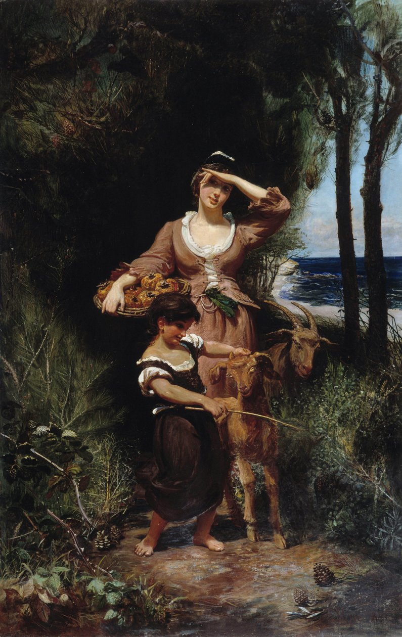 لوحة شيفر على البحر لجوني رايف (1827-1882) ديم. 219x139 سم. إشارة إلزامية: مجموعة مؤسسة التحيات دي بروفانس، مرسيليا بواسطة Joanny Rave