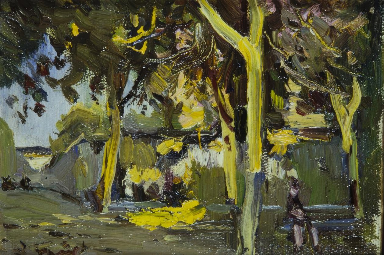 Platz mit Bäumen بواسطة Joaquim Mir i Trinxet