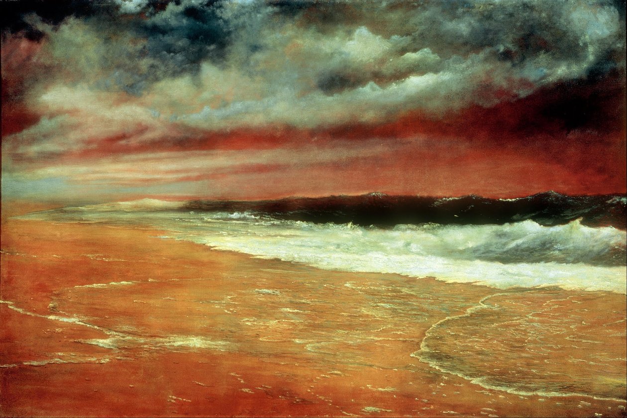 nEspanol: Atardecer en el mar [The Red Wave] بعد الظهر عن طريق البحر [The Red Wave] بواسطة خواكين كلوسيل