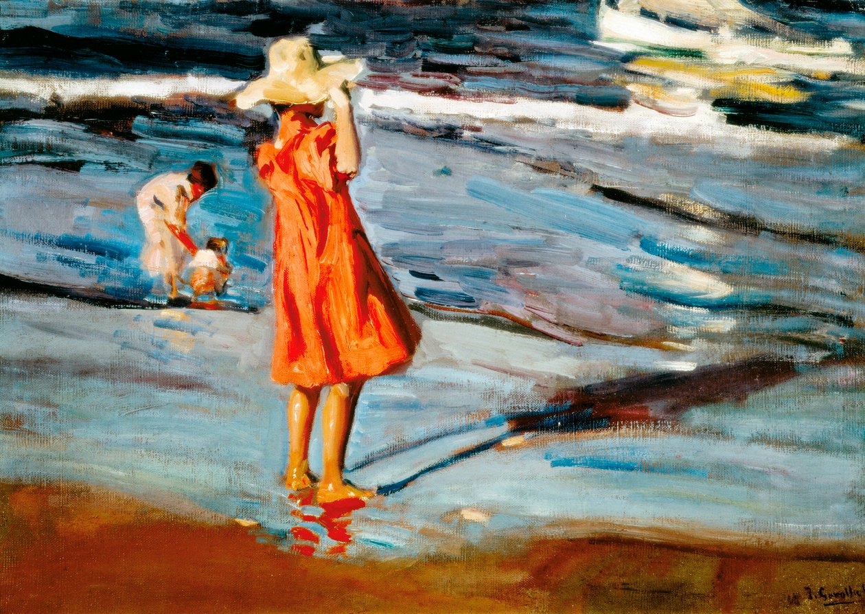 "أطفال على الشاطئ" لوحة لجواكين سورولا (1863-1923). 1900 بواسطة خواكين سورولا