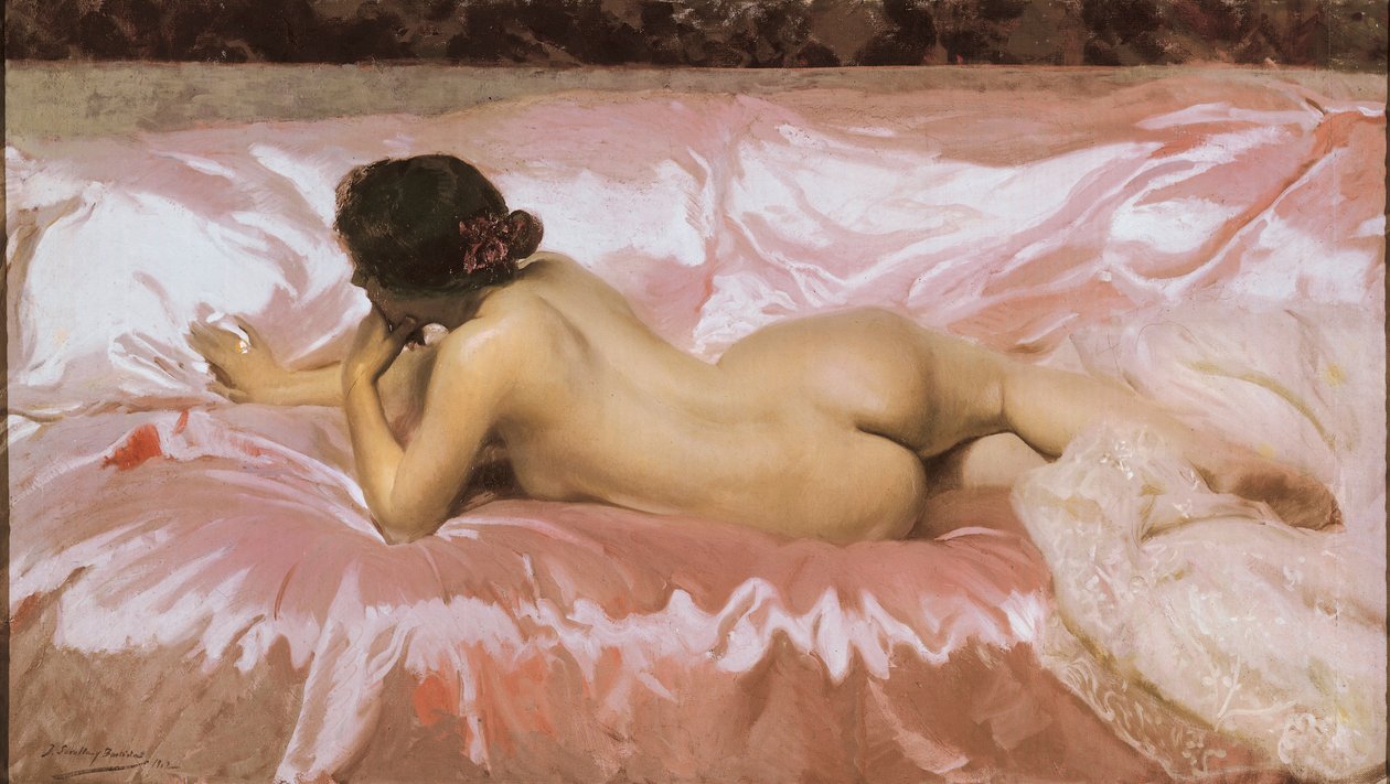 امرأة عارية. لوحة جواكين سورولا (1863-1923) بواسطة خواكين سورولا