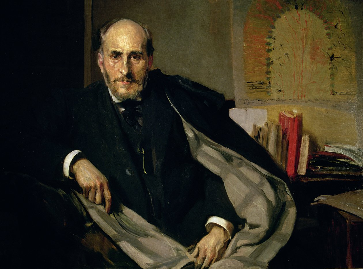 صورة سانتياغو رامون واي كاجال (1852-1934) 1906 (زيت على قماش) بواسطة جواكين سورولا وباستيدا