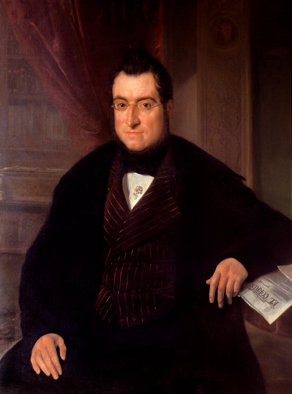 صورة للكاتب والخبير الاقتصادي بونافينتورا كارليس أريبو (1798-1862) بواسطة خواكين إسبالتر ذ رول