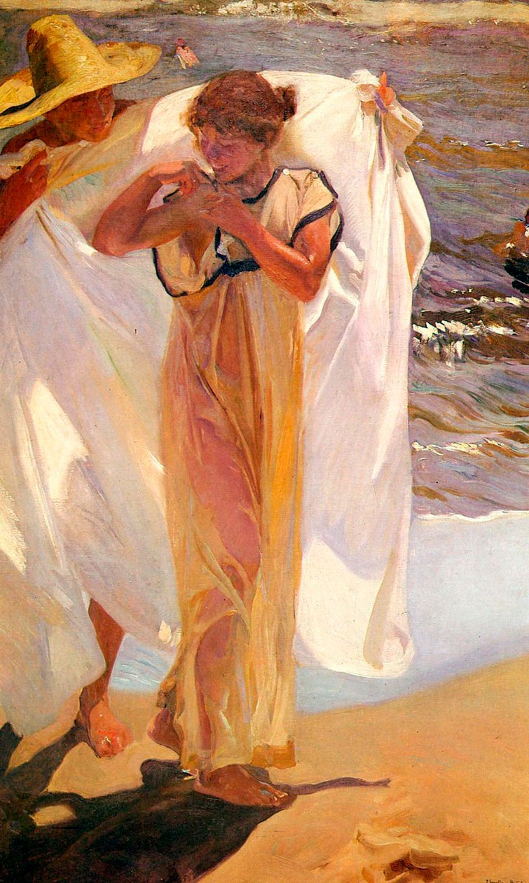 بعد الحمام 1908. بواسطة خواكين سورولا