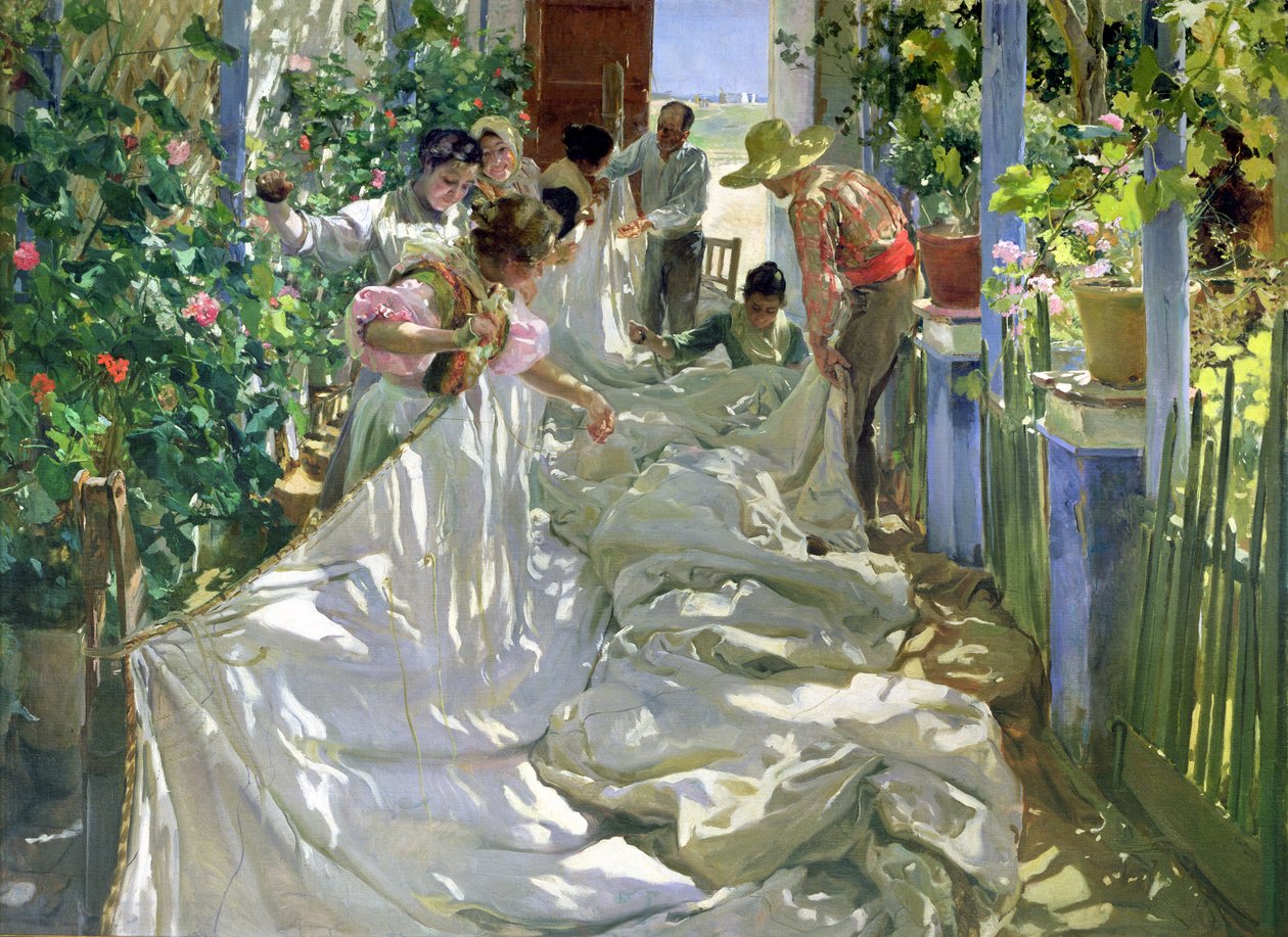 إصلاح الشراع ، 1896 بواسطة خواكين سورولا