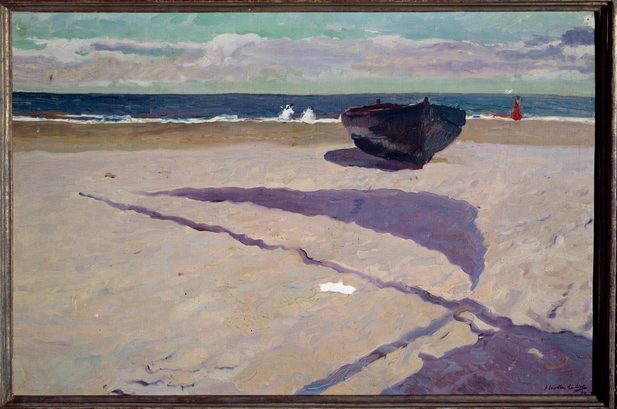 The Shadow of the Boat Painting by Joaquin Sorolla y Bastida (1862-1923) 1903 Madrid, Sorolla Museum بواسطة خواكين سورولا