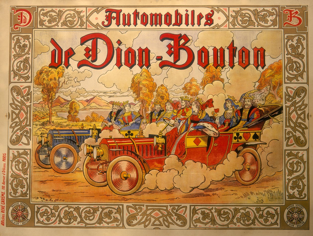 إعلان ملصق سيارات De Dion Bouton ، c1920s بواسطة ايوب نيكسون