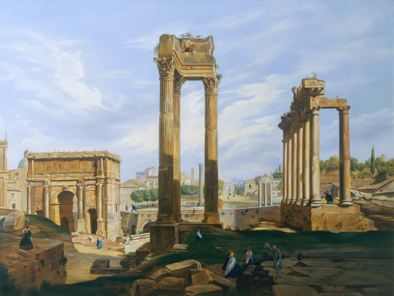 المنتدى الروماني بواسطة Jodocus Sebastiaen van den Abeele