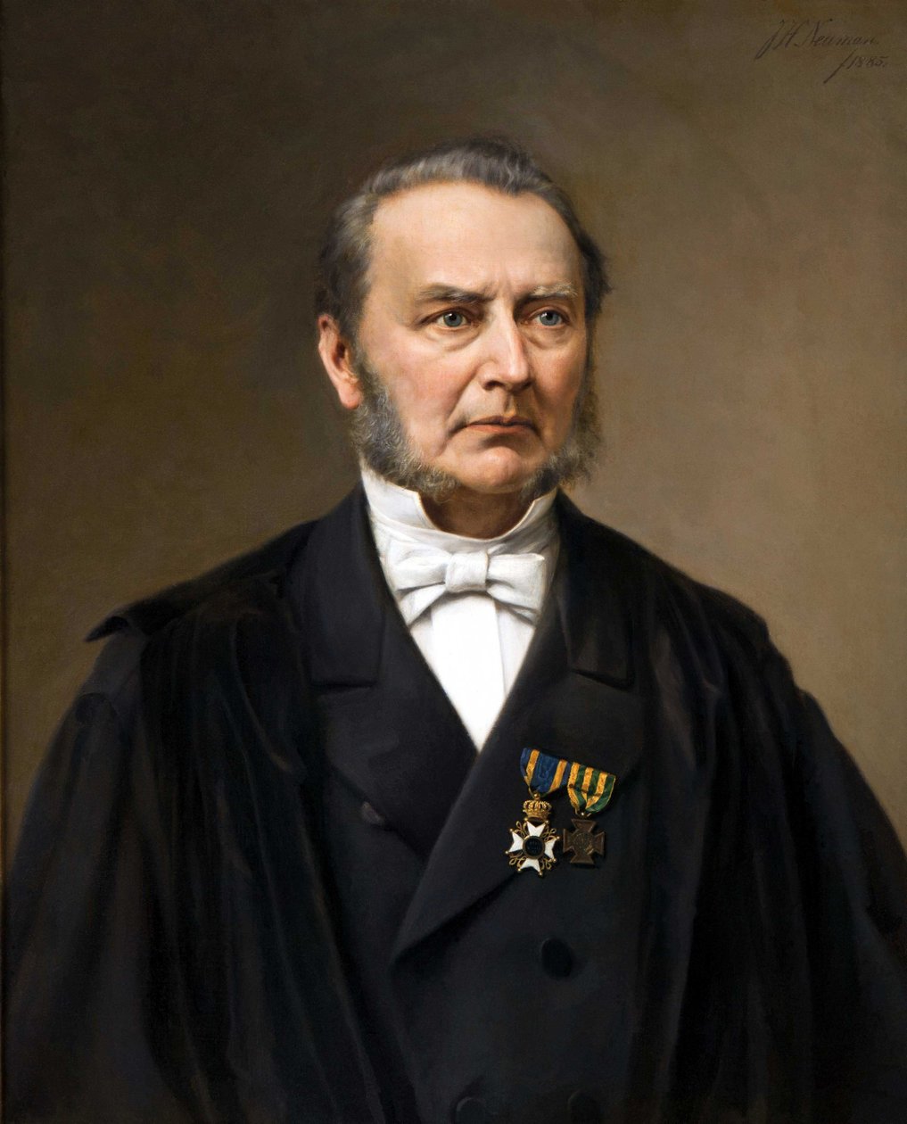 جوان هنريكوس شولتن (1811-1885) ، أستاذ بجامعة ليدن. لوحة بواسطة يوهان هاينريش نيومان (1819-1898) بواسطة يوهان هاينريش نيومان