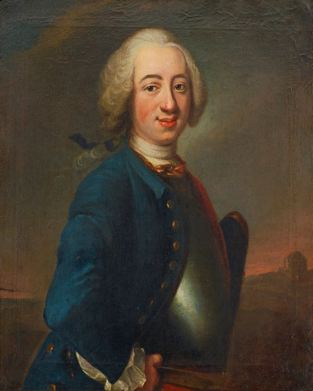 يوهان هنريك شيفيل (1690-1781). صورة ضابط شاب بواسطة يوهان هنريك شيفيل