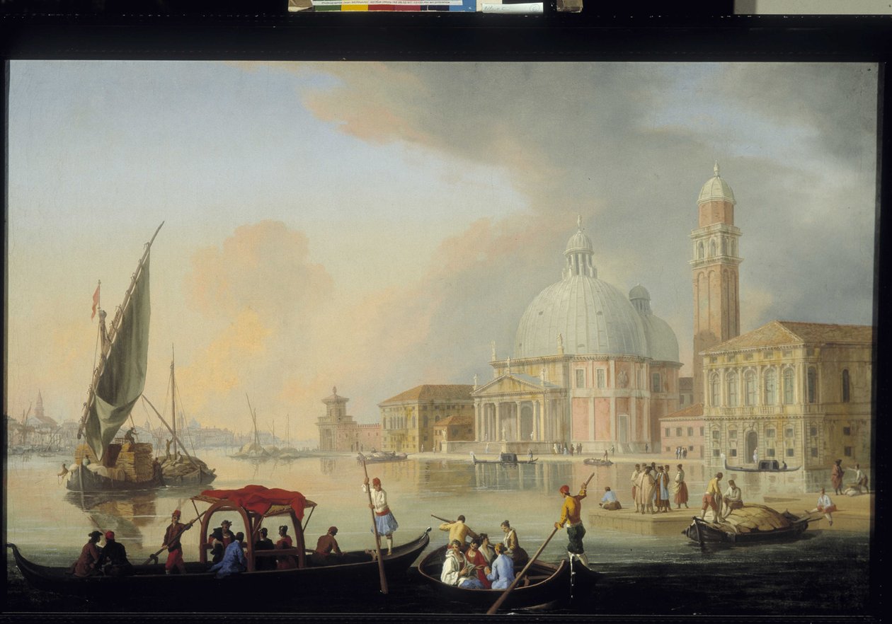منظر لمدينة البندقية بواسطة يوهان ريختر (1665-1745). المدرسة الفلمنكية والهولندية من القرن الثامن عشر (زيت على قماش) بواسطة يوهان انطون ريختر