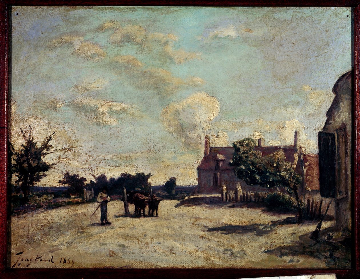 Auberge Peinture de Jean Barthold Jongkind (1819-1891) 1869 Paris, Musee du Peute Palais. بواسطة يوهان بارثولد جونغكيند