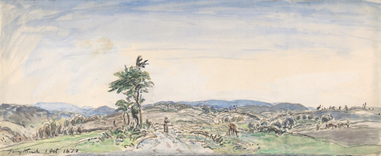 المناظر الطبيعية ، 1877. بواسطة يوهان بارثولد جونغكيند