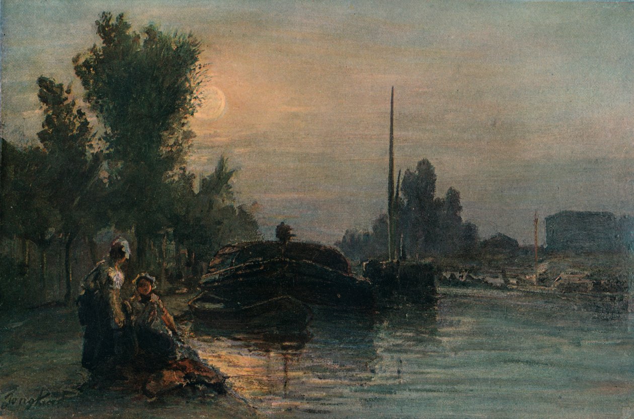ضوء القمر ، c1870 ، 1903 بواسطة يوهان بارثولد جونغكيند