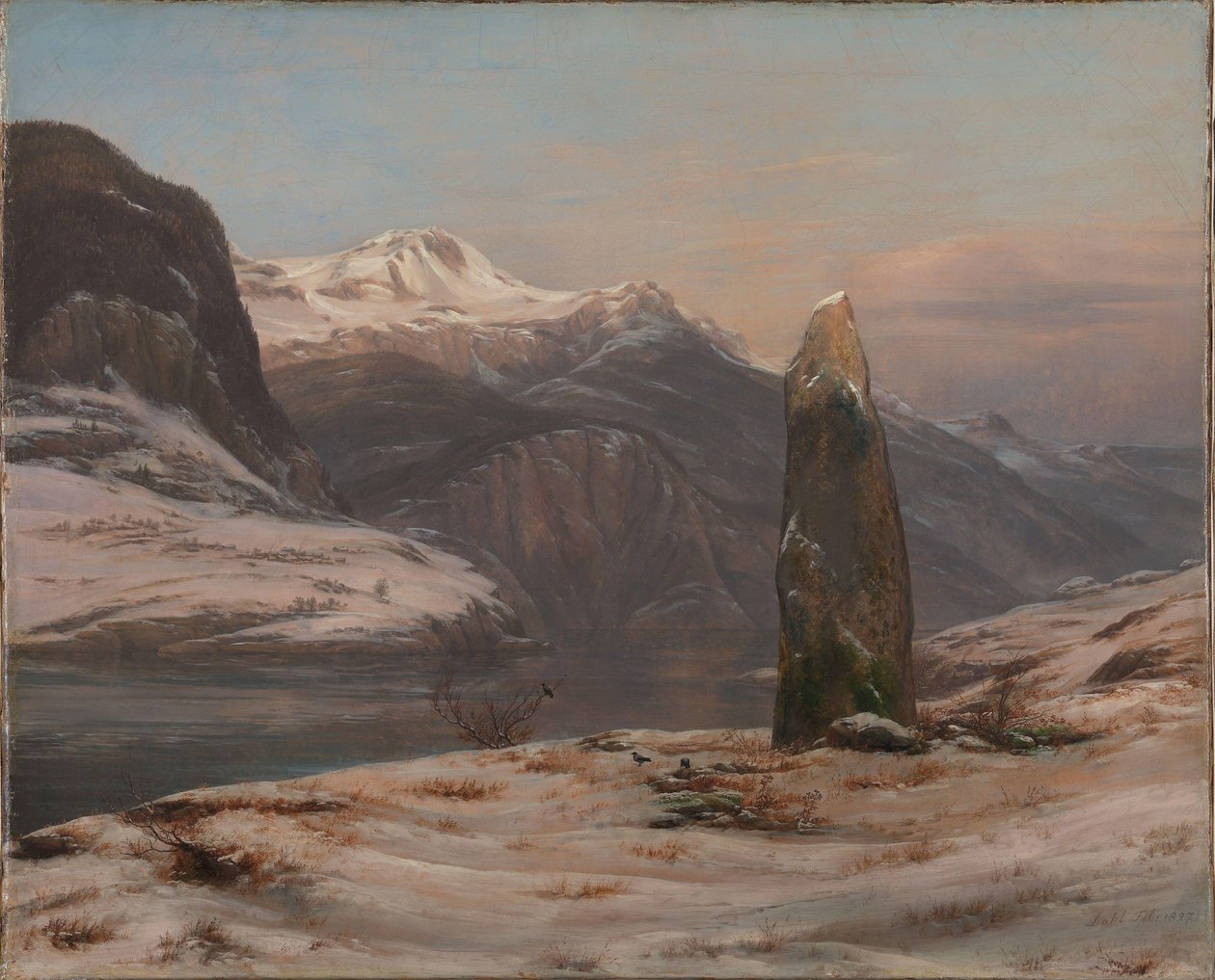 الشتاء في Sognefjord بواسطة يوهان كريستيان دال