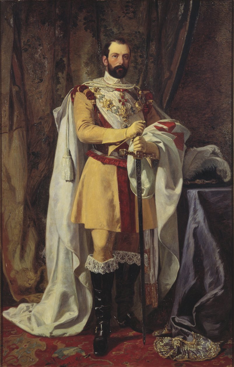 تشارلز الخامس عشر روي دي سويدي - صورة للملك تشارلز الخامس عشر ملك السويد (1826-1872) ، بقلم هوكرت ، يوهان فريدريك (1826-1866). زيت على قماش بواسطة يوهان فريدريك هوكيرت